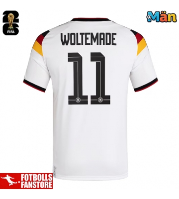 Tyskland Nick Woltemade #11 Hemmatröja VM 2026 Kortärmad